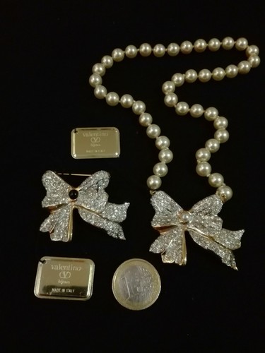 Parure Collana e Spilla Valentino.G Tone Vintage