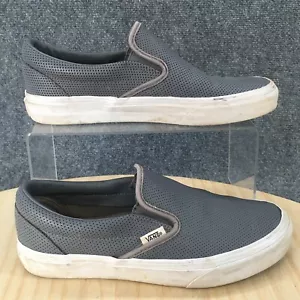 Zapatos Vans para hombre 5,5 mujeres 7 M mocasín informal zapatillas planas 721494 gris sin cordones - Imagen 1 de 11