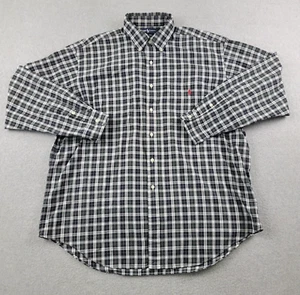 Ralph Lauren Blaire Hemd Herren XL grün kariert Knopfleiste langarm rot Pony - Bild 1 von 10