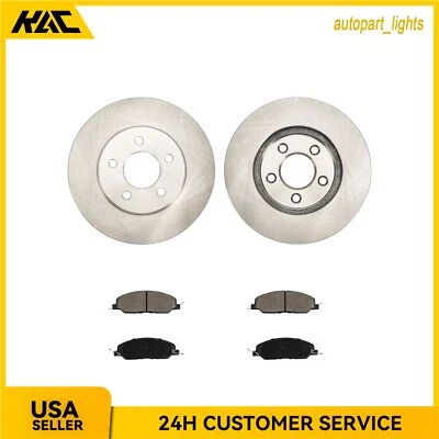 Rotores delanteros + pastillas de freno para Ford Mustang Base 2005-2010 4,0 L 4,6 L Foto 1 de 4