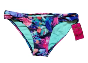 Candie's Women's Bathing Suit Bikini Bottoms Size Small Multi Color BOTTOMS ONLY - Picture 1 of 2