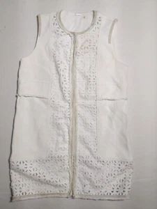 Elie Tahari Sleeveless Vest With Metal Clasps Size Petite Small - Picture 1 of 17