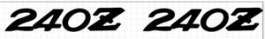 240z vinyl decal set - Bild 1 von 2