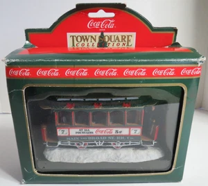 Coca-Cola Town Square Collection Item# 64310 Old Number Seven Trolley Car NIB - Picture 1 of 5