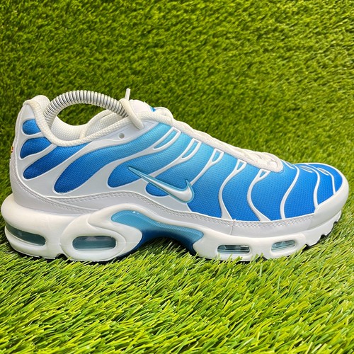 Scarpe da corsa sportive Nike Air Max Plus blu cielo bianco uomo taglia 9 sneakers