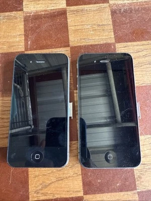 Apple iPhone 4 8GB Black Model A1332 For Parts Phone Only Lot Of 2 - Image 1 of 4