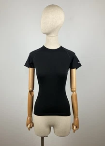 ICEBREAKER 200 Schwarz Damen Merino Bodyfit Base Layer Kurzarm Shirt Gr. S - Bild 1 von 17
