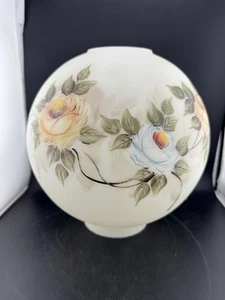 Vtg Milk Glass Ball Shade GWTW Lamp Signed Ticky See Pics For Size - Picture 1 of 15