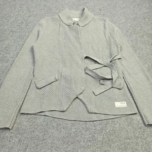 Cárdigan de ganchillo Odd Molly para mujer talla 2 - M gris algodón envolvente corbata suéter 828 - Imagen 1 de 12