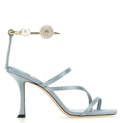 Sandalias Jimmy Choo Ottilia 90 con correa de cristal y perlas Foto 1 de 3