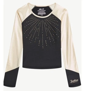 NEW girl's Justice Long Sleeve Cheer Top (M) - Picture 1 of 1