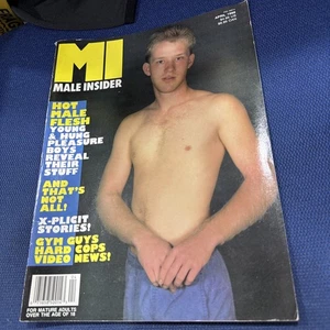 MALE INSIDER Magazine April 80s Gay Interest Playgirl Young Stud Jocks Gym Twink - Picture 1 of 2