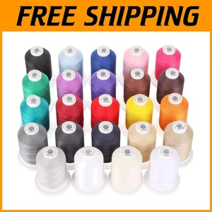 18 Options Mercerized Cotton Threads - 600M Each - 24 Colors - Picture 1 of 9