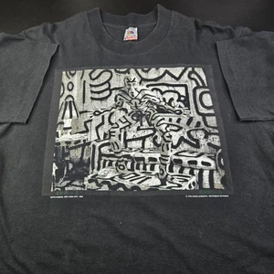 Vintage Keith Haring x Annie Leibovitz 1986 Rare Art Photo T-Shirt, Sz L 22x31" - Picture 1 of 13