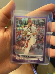 2022 Topps Chrome - Adam Wainwright #52 Purple Refractor /250 - Picture 1 of 2