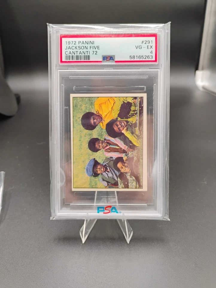 1972 年迈克尔·杰克逊新秀卡帕尼尼·坎蒂·杰克逊五号 #291 PSA VG-EX 4 — 第 1/2 张图片