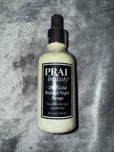 Prai Beauty 24 Kt Gold Retinol Nachttropfen 1,7 flüssige Unzen Neu & Versiegelt - Bild 1 von 3