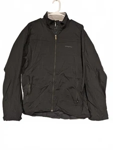 Patagonia Lightweight Full-Zip Jacket Mens Large Black Nylon Water Resistant - Bild 1 von 12