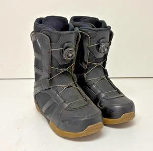 Stivali da snowboard K2 Raider Boa-Coiler in pelle nera per tutte le montagne US 11,5 EU 45 - Foto 1 di 9