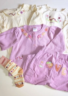 2006 Nuevo con etiquetas Gymboree Snow Blossom Little lovebug 18-24 meses Suéter Top Pantalones Calcetines Foto 1 de 4