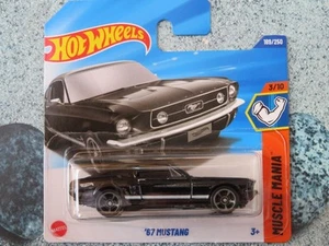 Ford Mustang 1967 Hot Wheels H5J 189 negro 2025 189/250 CaseJ - Imagen 1 de 2