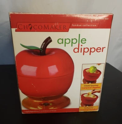 Chocomaker Cazo de Manzana Modelo 9820 Olla de Fondue Eléctrica Rojo Chocolate Carmelo 11” Foto 1 de 4