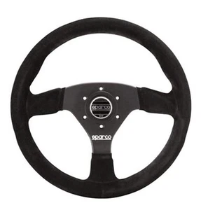 Volante de gamuza Sparco 015R383PSN, negro - Imagen 1 de 2