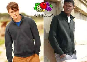 FELPA FRUIT OF THE PREMIUM LOOM GIACCA ZIP INTERA GRIGIO SCURO TAGLIA SMALL -50% - Foto 1 di 3