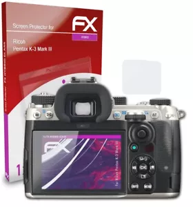 atFoliX Glass Protector for Ricoh Pentax K-3 Mark III 9H Hybrid-Glass - Picture 1 of 5