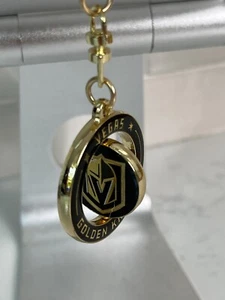 Las Vegas Golden Knights JF Sports NHL Hockey Metal 2-Logo Spinner Keychain - Picture 1 of 8