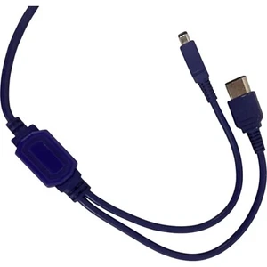 Gameboy Advance Original Link Cable GBA Indigo Purple MultiPlayer Plugs - Picture 1 of 5