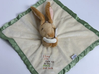 Manta de seguridad para bebé liebre marrón nuez Adivina cuánto te amo para niños nueva con etiquetas Foto 1 de 4