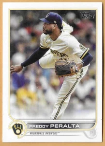 FREDDY PERALTA MILWAUKEE BREWERS #13 - TOPPS NM-MT 2022 - Picture 1 of 2