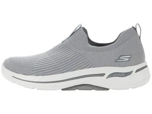 Skechers para mujer Go Walk ajuste de arco icónico sin cordones 124409 gris - Imagen 1 de 6