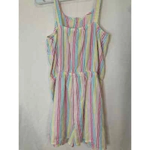 Tommy Hilfiger Girls Romper XL Rainbow Striped - Picture 1 of 4