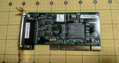 Quatech DSCLP-100 RS-232 Async 2-port Comm Adptr 930-3103-01B IBM 31P7226 Unused - Image 1 of 3