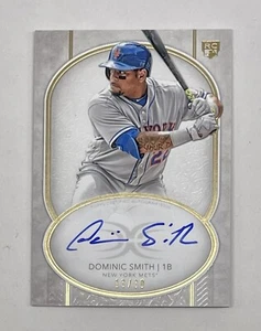 2018 Topps Definitive Collection Dominic Smith Rookie RC Auto /30 #DRA-DSM Mets - Bild 1 von 2