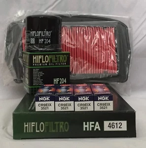Service Kit For YAMAHA FZ6 / FAZER / S2 (Air / Oil Filter & Iridium Spark Plugs) - Picture 1 of 6