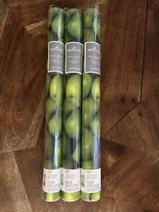 Hallmark Wrapping Paper GREEN APPLE with Cutlines on Reverse 3 Rolls 45 Sq Ft - Picture 1 of 5