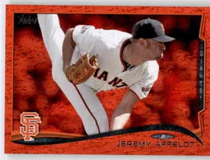 2014 Topps Red Hot Foil Jeremy Affeldt Insert Parallel Giants #545 - Bild 1 von 2