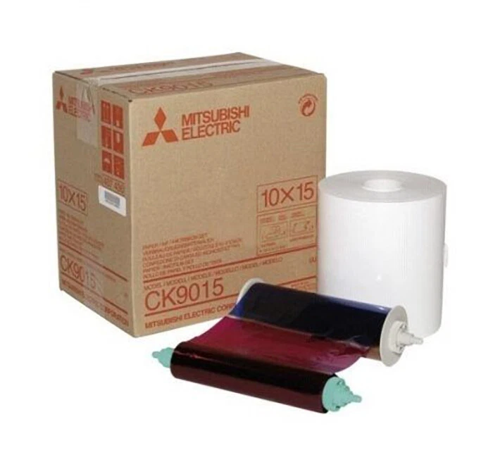 Mitsubishi Electric CK9015 Carta + Ribbon per 600 Stampe 10x15