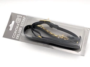 [New Unused] Contax Deluxe Strap with Gold Chain for G1 in Case from Japan - Picture 1 of 12