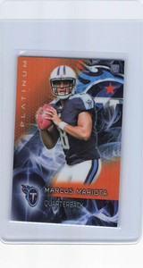 2015  Topps Platinum Rookie Orange Refractors #125 Marcus Mariota Titans
