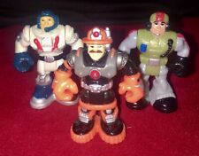 Rescue Heroes miniature action figures . Mixed Lot Of 3