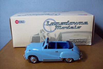 1/43 LANSDOWNE MODELS LDM 9A AUSTIN SOMERSET CONVERTIBLE 1953 IN BLUE - Image 1 of 4