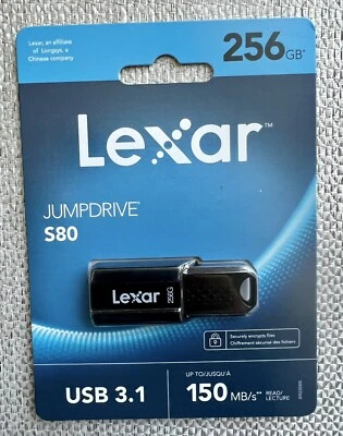 Lexar Jumpdrive S80 256GB USB 3.1 Flash Drive up to 150MB/s - Image 1 of 3
