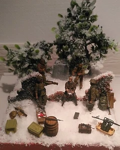 Diorama tropas élite alemanas 1/35 montado y pintado - Imagen 1 de 7