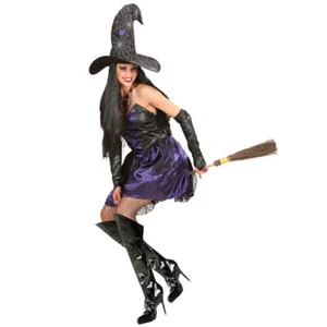 Sexy Stiefelstulpen Hexen Stiefel Überzieher schwarz Stiefelüberzieher Stulpen - Bild 1 von 2