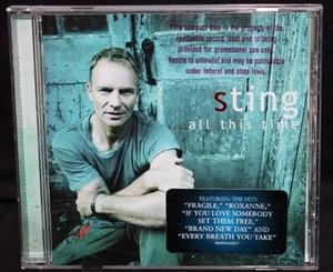 Sting-All This Time-A&M 31692-Vintage 2001 DJ Full CD & Artwork-NM-Hype Sticker! - Picture 1 of 3