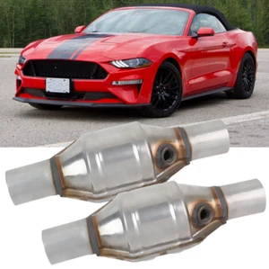 Convertidor catalítico de entrada/salida 2 piezas 2" EPA con protector térmico para Ford Mustang GT - Imagen 1 de 13